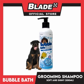 Bubble Bath Grooming Shampoo 500ml (Soft and Shiny) Dog Shampoo