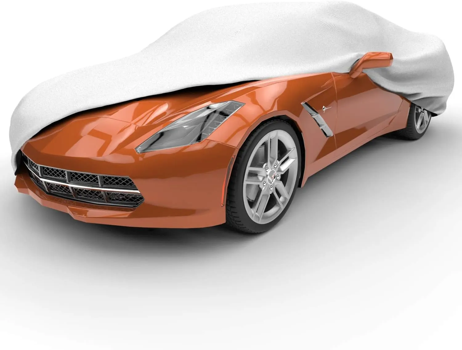 Budge Protector V Corvette Cover, 5 Layer Premium Weather Protection, Waterproof, Dustproof, UV Treated Car Cover Fits 1968-1982 Corvettes