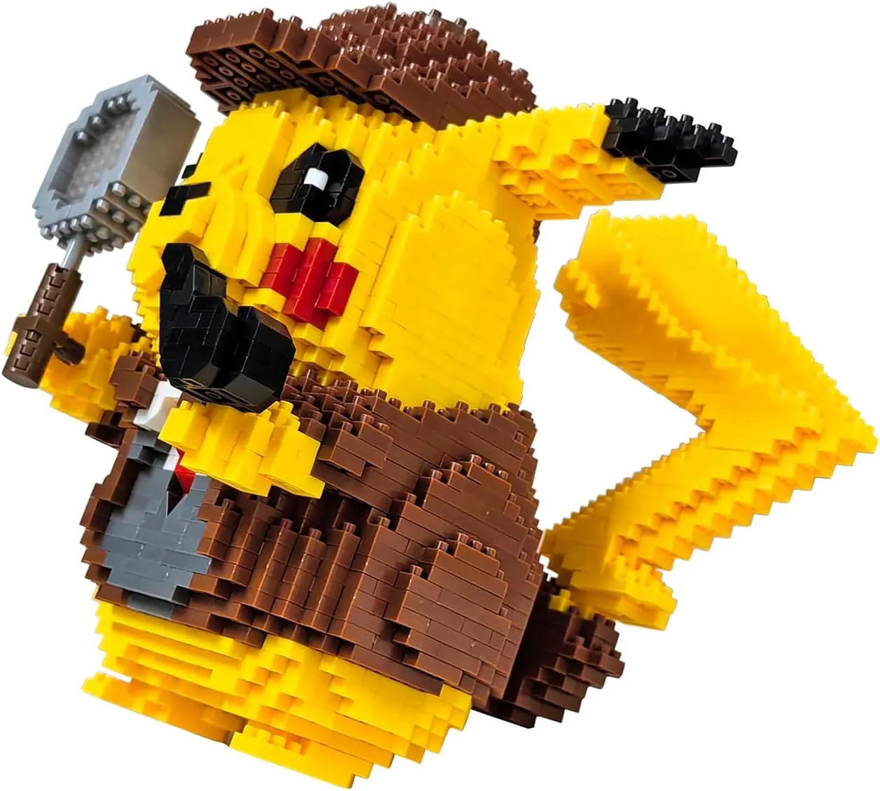 Building Bricks 1580  Pieces Set - Classic Cartoon Characters Building Blocks - Mini Building Block for Boys Girls & Adults (Pikachu)