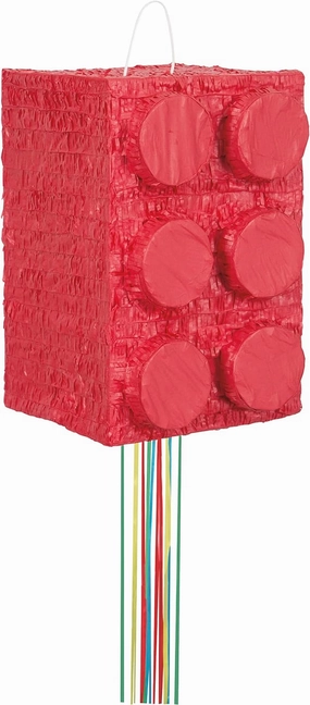 Building Block Bricks 3D Pull String Pinata