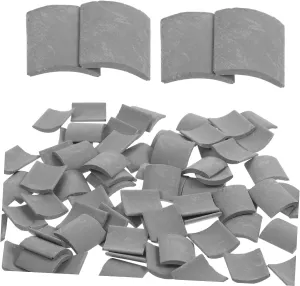 Cabilock 280 pcs mini Bricks Toys Decor Roof Tiles Props Fake Roof Tiles Models Simulation Roof Tiles Mini House Roof Tiles Micro Landscape Roof Tiles Model Material Sand Table Clay