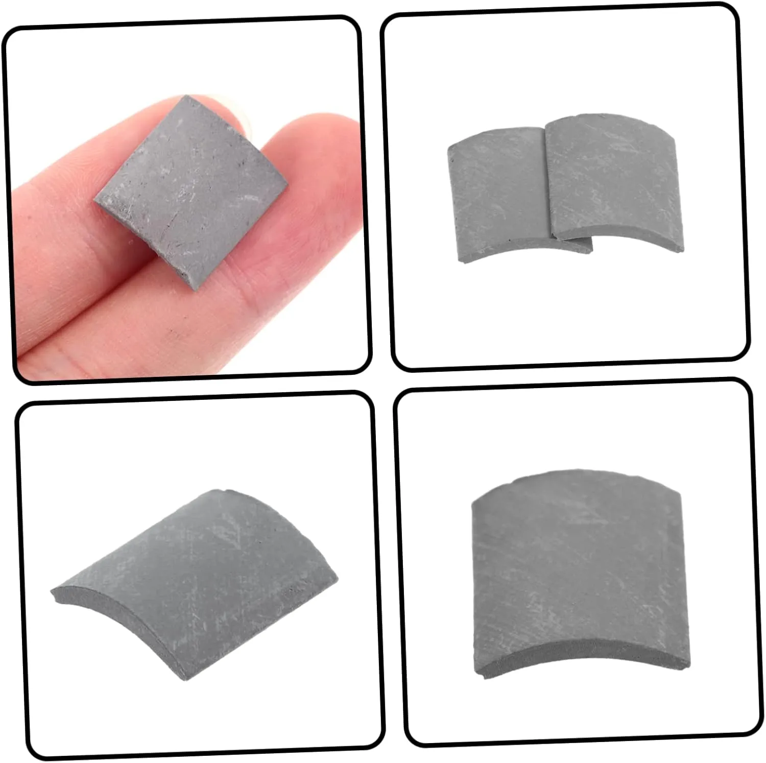Cabilock 280 pcs mini Bricks Toys Decor Roof Tiles Props Fake Roof Tiles Models Simulation Roof Tiles Mini House Roof Tiles Micro Landscape Roof Tiles Model Material Sand Table Clay