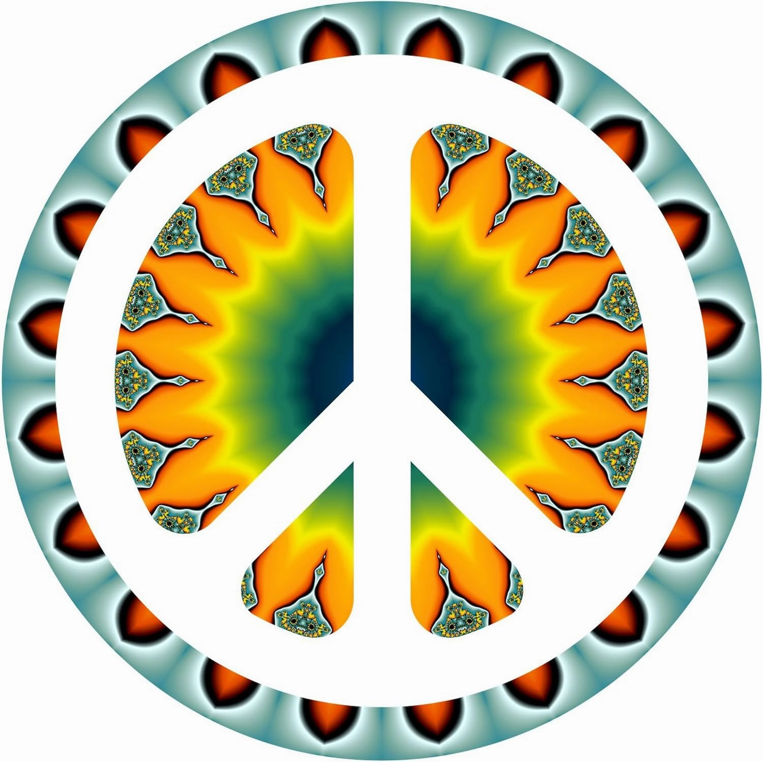 CafePress CND Psychedelic5 Oval Sticker (10 Pk) Oval Car Bumper Sticker(10-Pack)