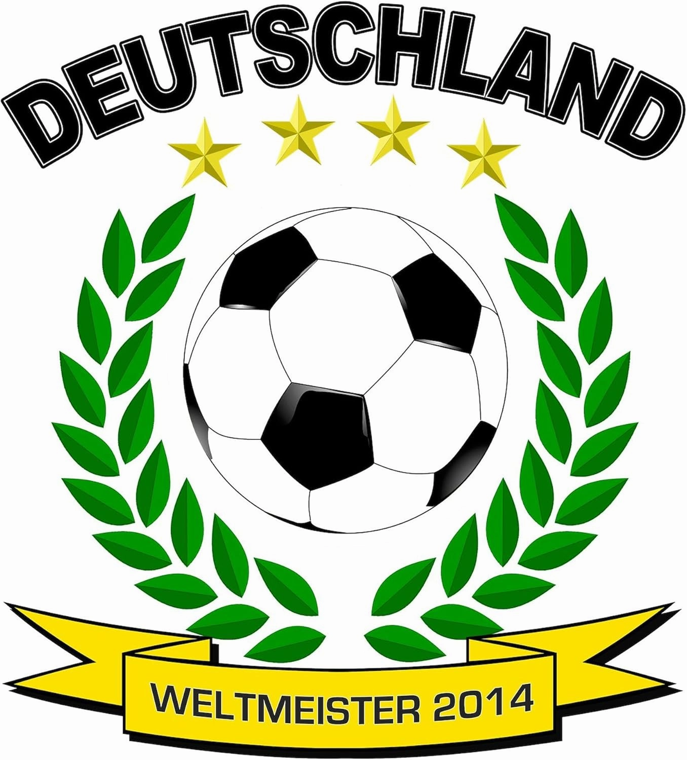 CafePress Deutschland Weltmeister 2014 Sticker Oval Car Bumper Sticker(10-Pack)