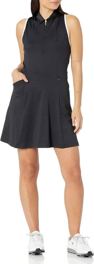 Callaway Women’s Sleeveless Flounce Golf Dress with Inner Short, Racer Back, Truesculpt Technology, Stretch Fabric