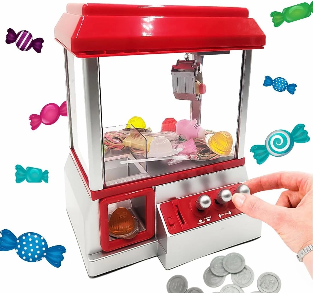 Candy Grabber - Sweet Fun for Young and Old - Mad Monkey, Red, Grey