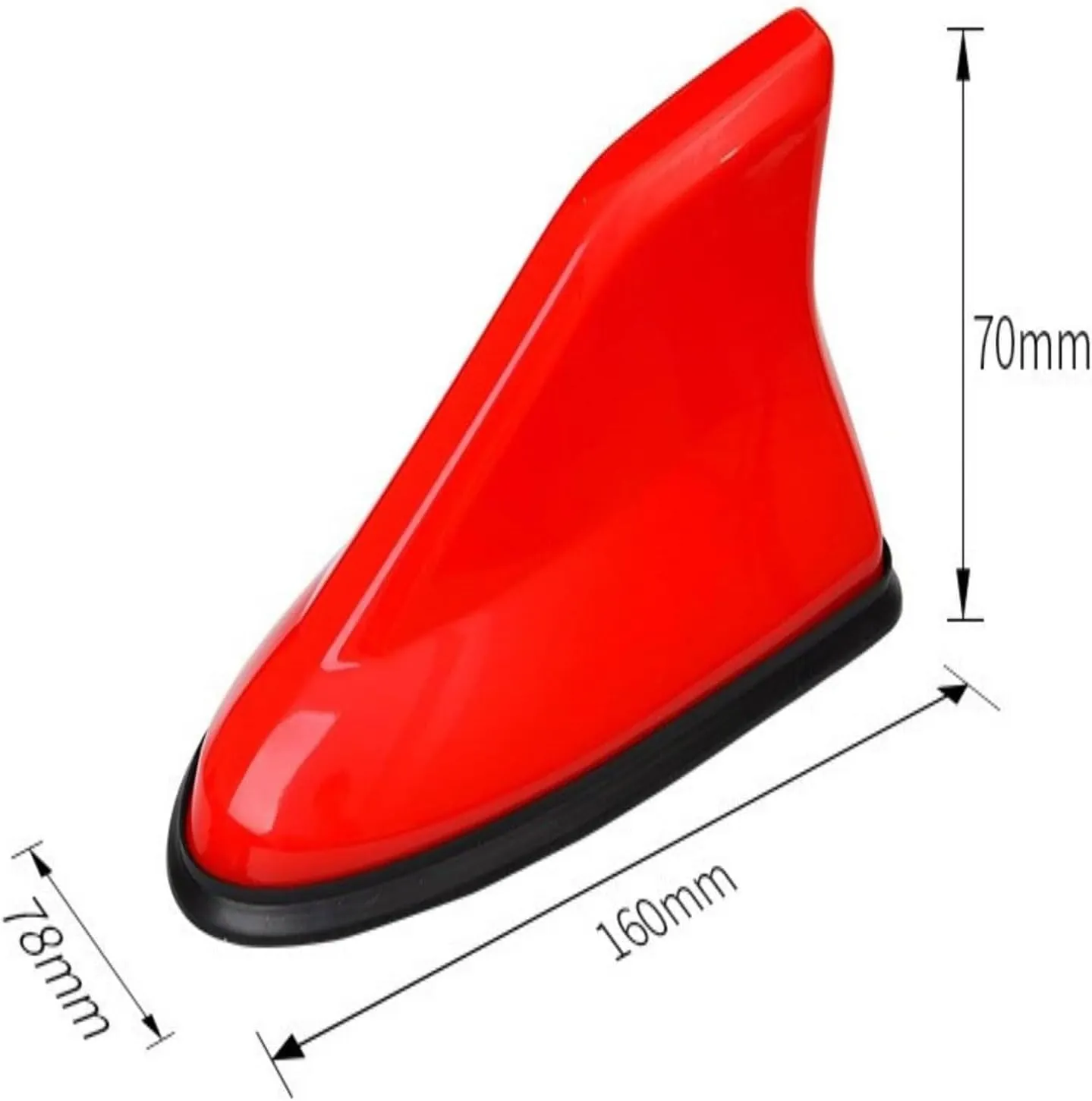 Car Shark Fin Antenna Cover for Buick Excelle 2013-2024,Vehicle Shark Fin Shape Cover with Adhesive Tape, Antenna Replacement Fits Most Cars,Gold