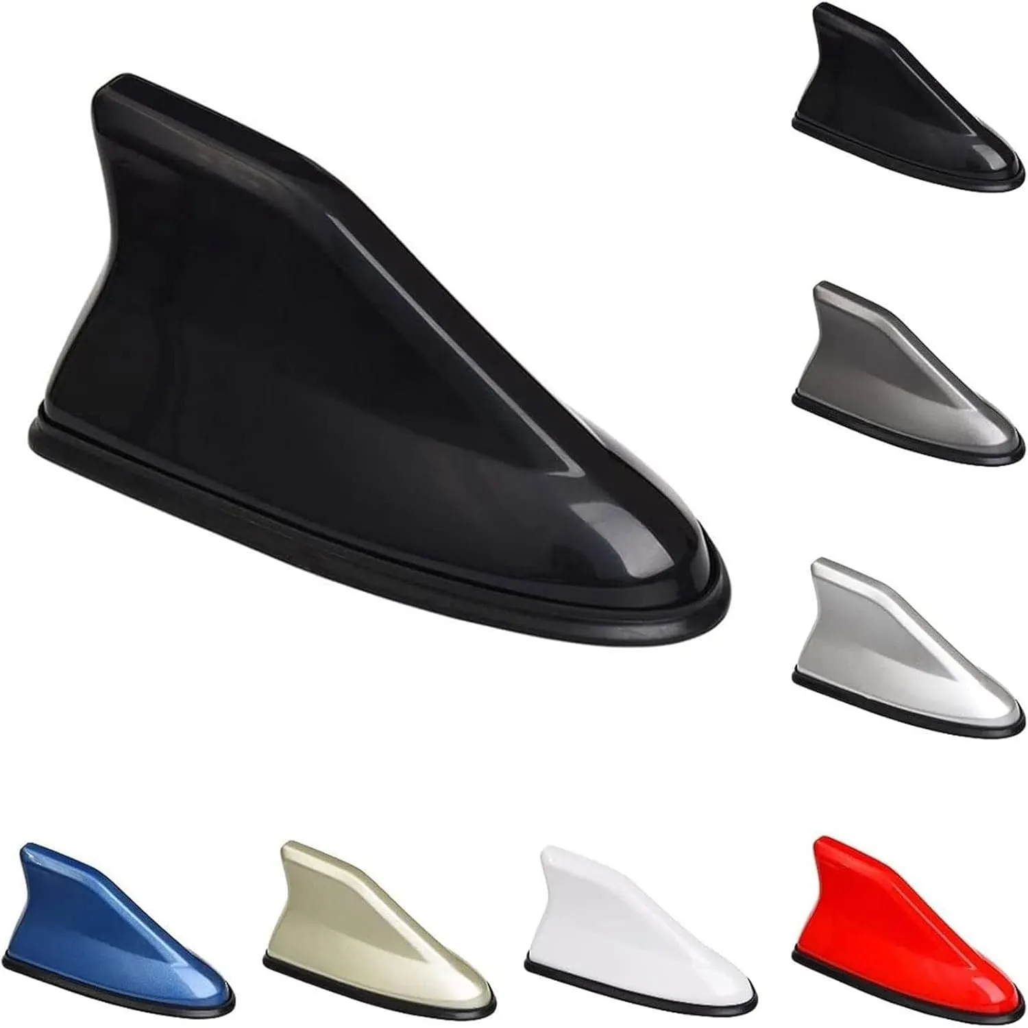 Car Shark Fin Antenna Cover for Buick Excelle 2013-2024,Vehicle Shark Fin Shape Cover with Adhesive Tape, Antenna Replacement Fits Most Cars,Gold