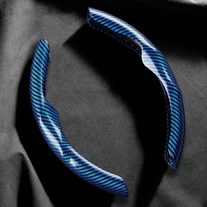 Car Steering Wheel Protector for Daewoo Evanda/Kalos/Lacetti/Lanos/Leganza/Matiz/Nexia Segmented Durable Car Steering Protection Cover Odorless Steering Wrap,F