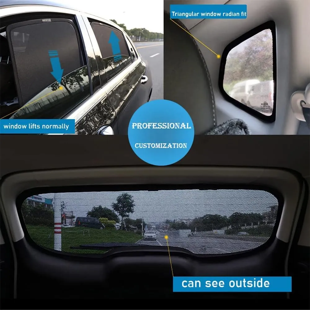 Car Window Sunshade for Suzuki Super vitra Half Shade Car Interior Curtain Stretchable Breathable Sunshade Screens Durable Car Accessories,7pcs