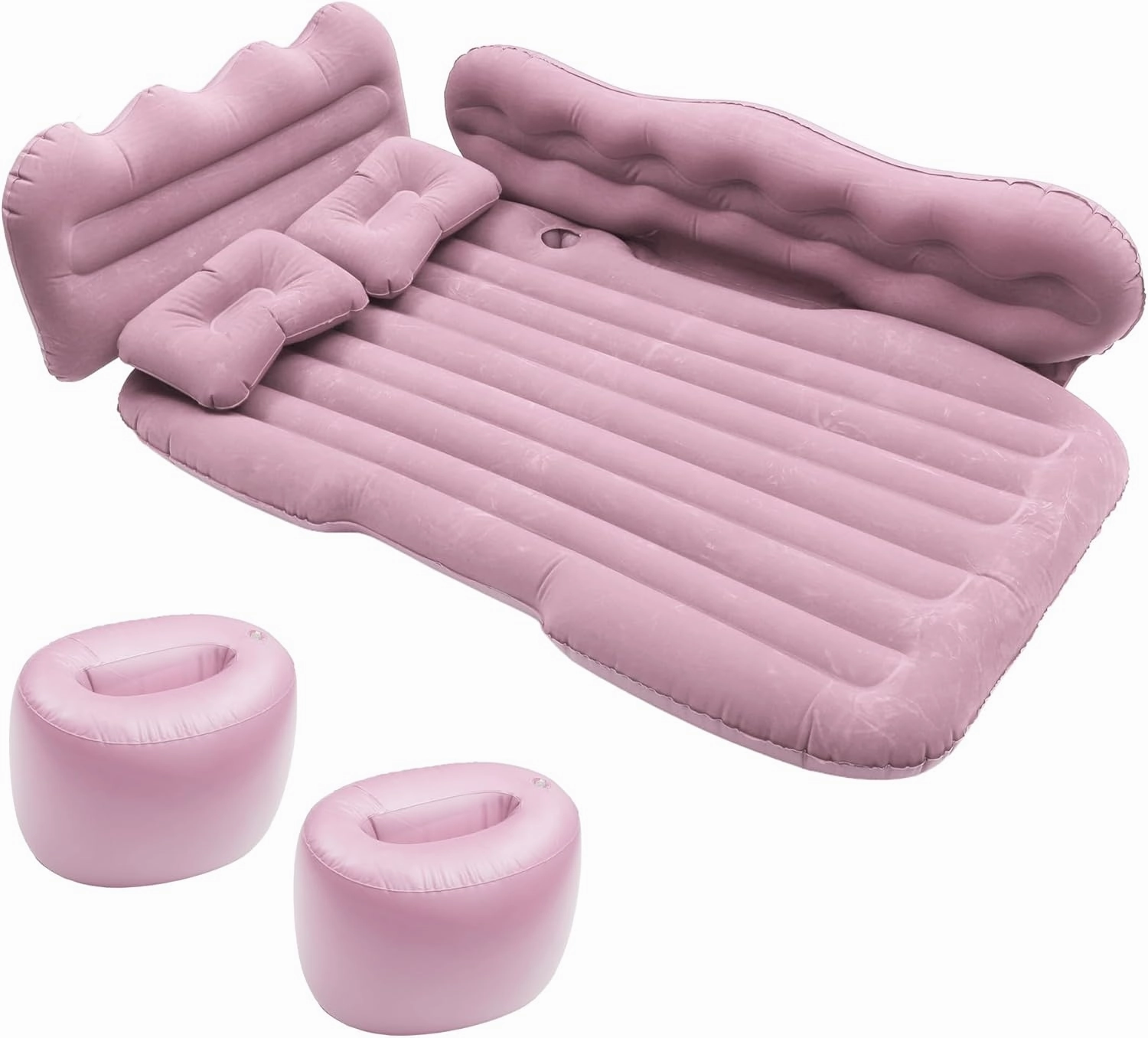Car Air Mattress Sleeping Mat Comfortable 50.39"x30.31"x5.91" Back Seat Bed Camping Air Mattress Bed with Pillows for Car SUV