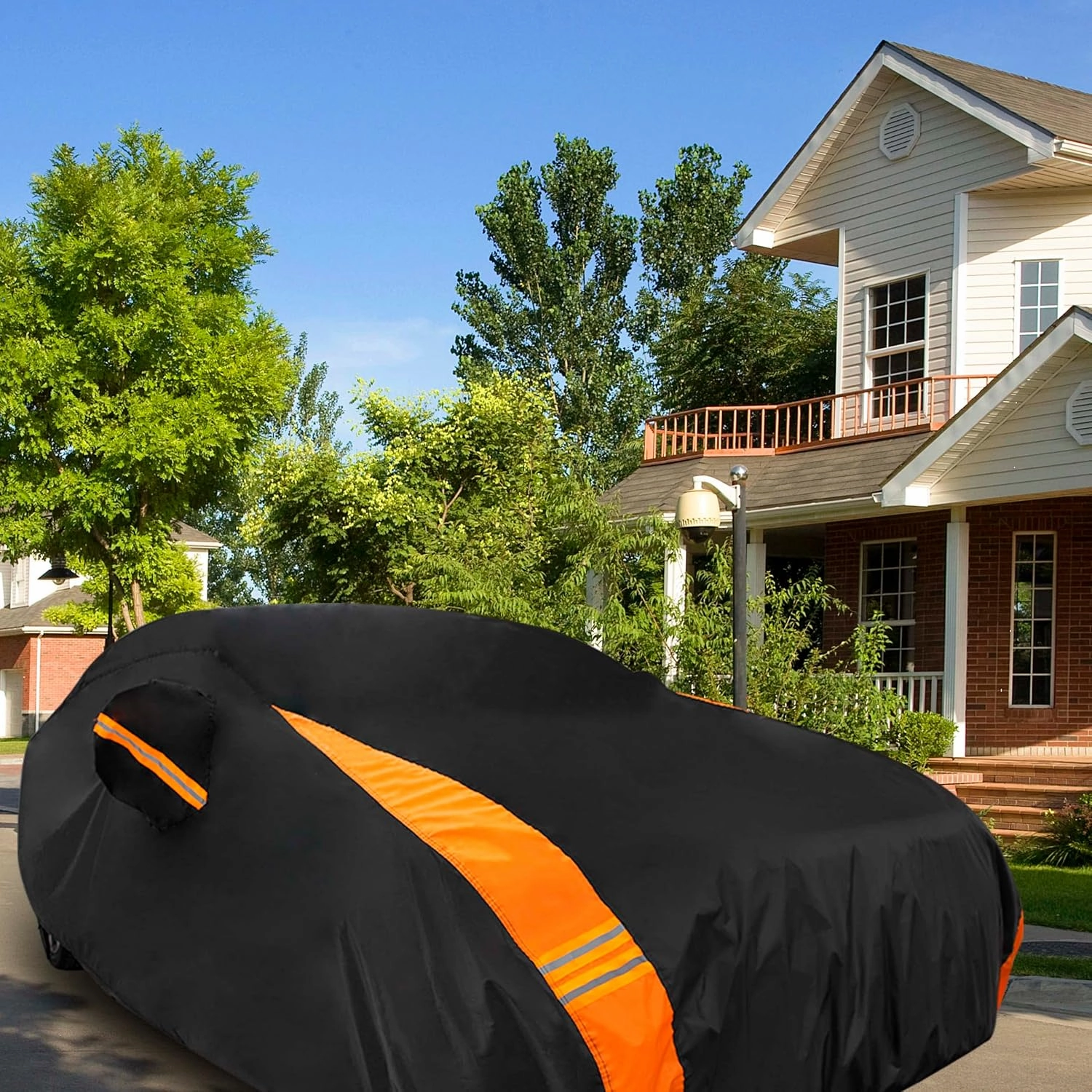 Car Cover Waterproof All Weather for Automobiles, Outdoor Heavy Duty Full Exterior Covers for Sedans(178"-185")