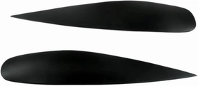 Car Headlight Eyebrow for Mitsubishi for Lancer for Ralliart 2004 2005 2006 Glossy Black Car Sticker Front Headlights Eyebrow Eyelid Trim Cover Headlight Eyelids
