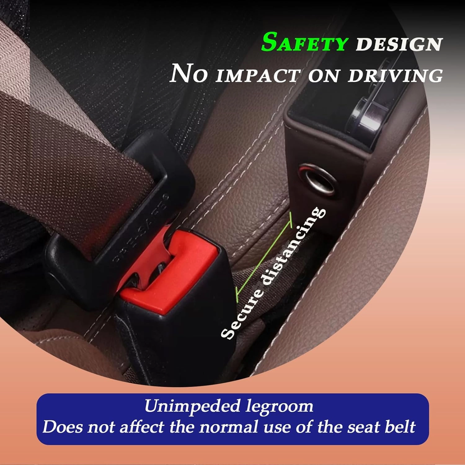 Car Seat Gap Filler, Leather Car Seat Gap Organizer,Front Car Seat Storage Box for Phones,Keys,Cards,Sunlasses,fit for Driver/Passenger Seat，Storage Size: L10.63”×W2”×H3.9”(Brown，2 Pack)