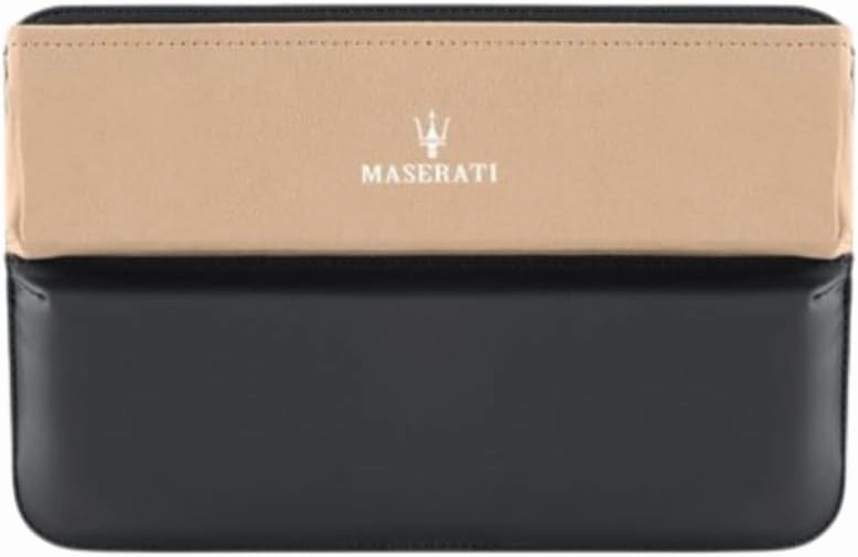 Car Seat Storage Box for Maserati Bora/Indy/Khamsin/Merak/Kyalami Series Car Seat Gap Organizer Seat Side Bag Reserved Charging Cable Hole Car Accessories,One Piece-Light Brown