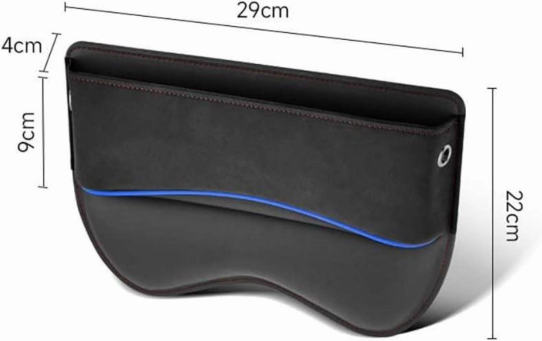 Car Seat Storage Box for Maserati Bora/Indy/Khamsin/Merak/Kyalami Series Car Seat Gap Organizer Seat Side Bag Reserved Charging Cable Hole Car Accessories,One Piece-Red