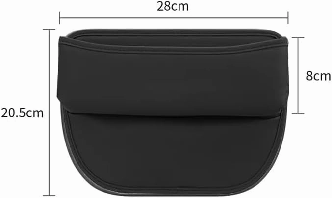 Car Seat Storage Box for Maserati Ghibli GranTurismo Levante Quattroporte MC20 Series Car Seat Gap Organizer Seat Side Bag Reserved Charging Cable Hole Car Accessories,Light Brown