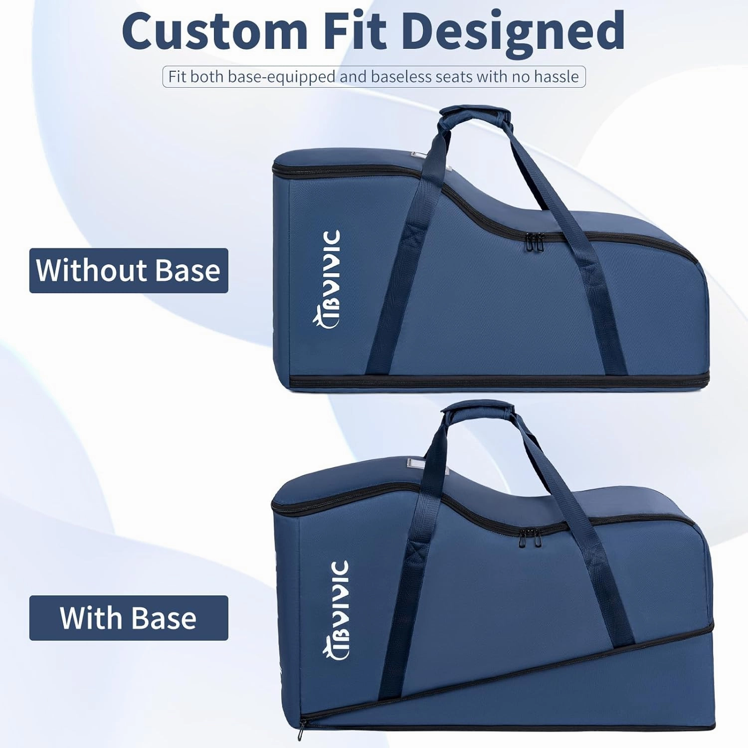 Car Seat Travel Bag - Fits Aria and Mesa, Infant Car Seat Travel Bag Car Seat Cover for Airplane Travel (Blue)