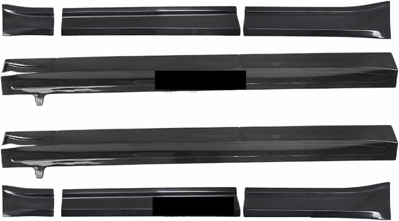 Car Spoilers Fit for Aston Fit for Martin DBX 2021-2024 AX Real Dry Carbon Fiber Pattern Side Skirts Body Kits Side Spoiler Car Accessories Body kit(Wet Carbon Fiber)
