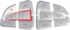 Car Steering Wheel Buttons Trim Cover Sticker for Mercedes Benz A B CLA GLA GLE (Option B)