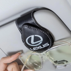 Car Sunglass Holder, Eyeglass Holder for Lexus GS NX RX GX RC ES UX LX LS, Sunglass Hanger Mount for Car Sun Visor, Interior Accessories, Black