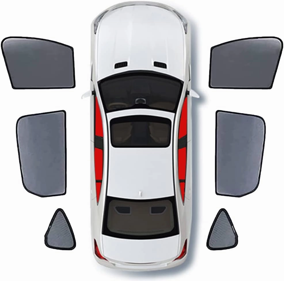 Car Window Sunshade for Suzuki Vitra 2014 2015 2016 2017 2018 2019 Half Shade Car Interior Curtain Stretchable Breathable Sunshade Screens Durable Car Accessories,6pcs