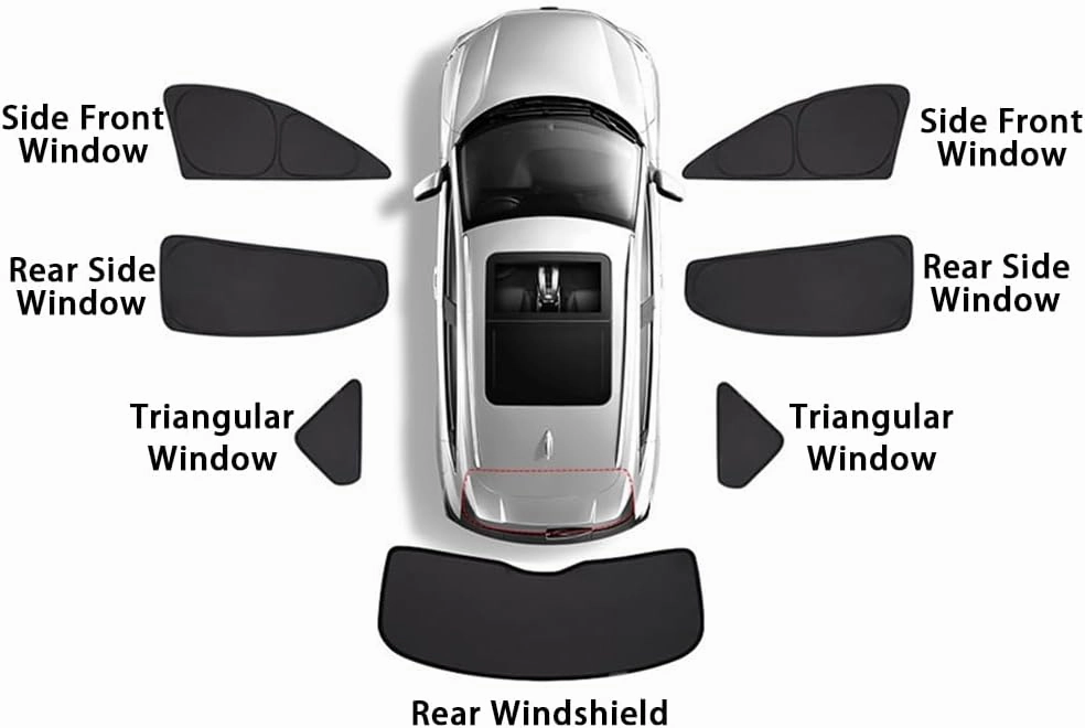 Car Window Sunshades for Suzuki Super Vitra 2014 Sunshade Blackout Curtain Full Shading Sun Protection Cover Interior Accessories,5PCS