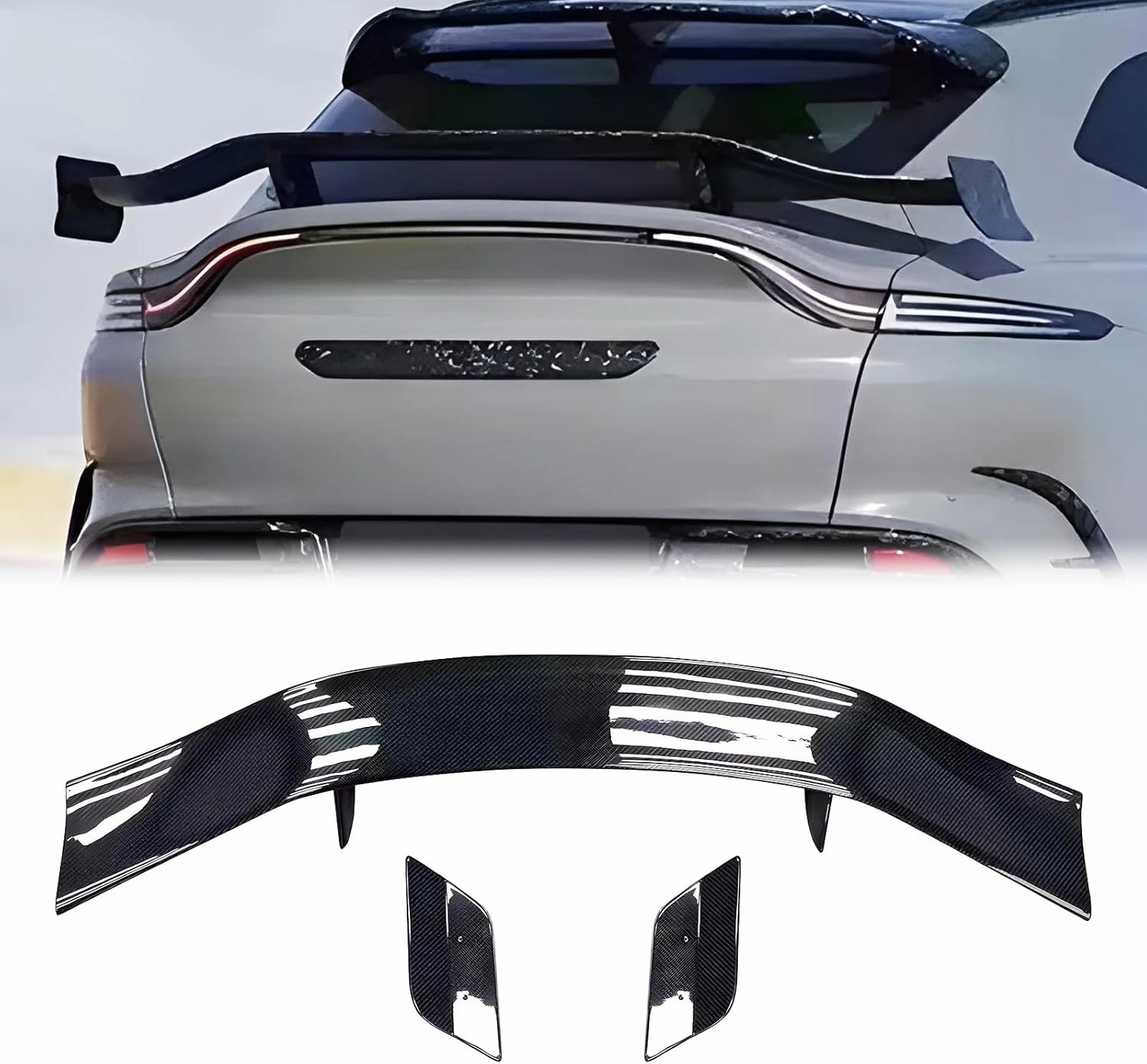 Carbon Fiber Car Spoiler, Sports Car Spoiler, Compatible with Martin DBX 2021 