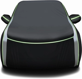 Cartist Full Car Cover Fits for Chrysler Pacifica 1999-2024 2025 Accessories All Weather Car Covers Outdoor for Pacifica Waterproof Anti UV with Zipper & Reflective Safety Strips