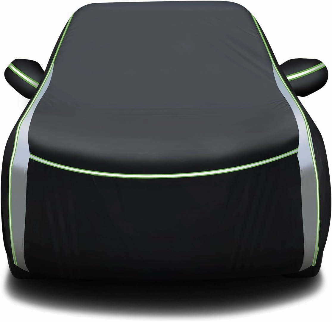 Cartist Full Car Cover Fits for Chrysler Pacifica 1999-2024 2025 Accessories All Weather Car Covers Outdoor for Pacifica Waterproof Anti UV with Zipper & Reflective Safety Strips