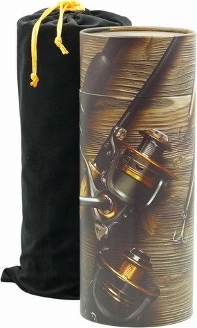 Casket Depot Gone Fishing Adult Size Memorial Collection Paper Sccattering Tube, Biodegradable Urn for Scattering Ashes, Eco Urn, Adult Size 13" Tall Holds Up 250 Cubic Inches Ashes
