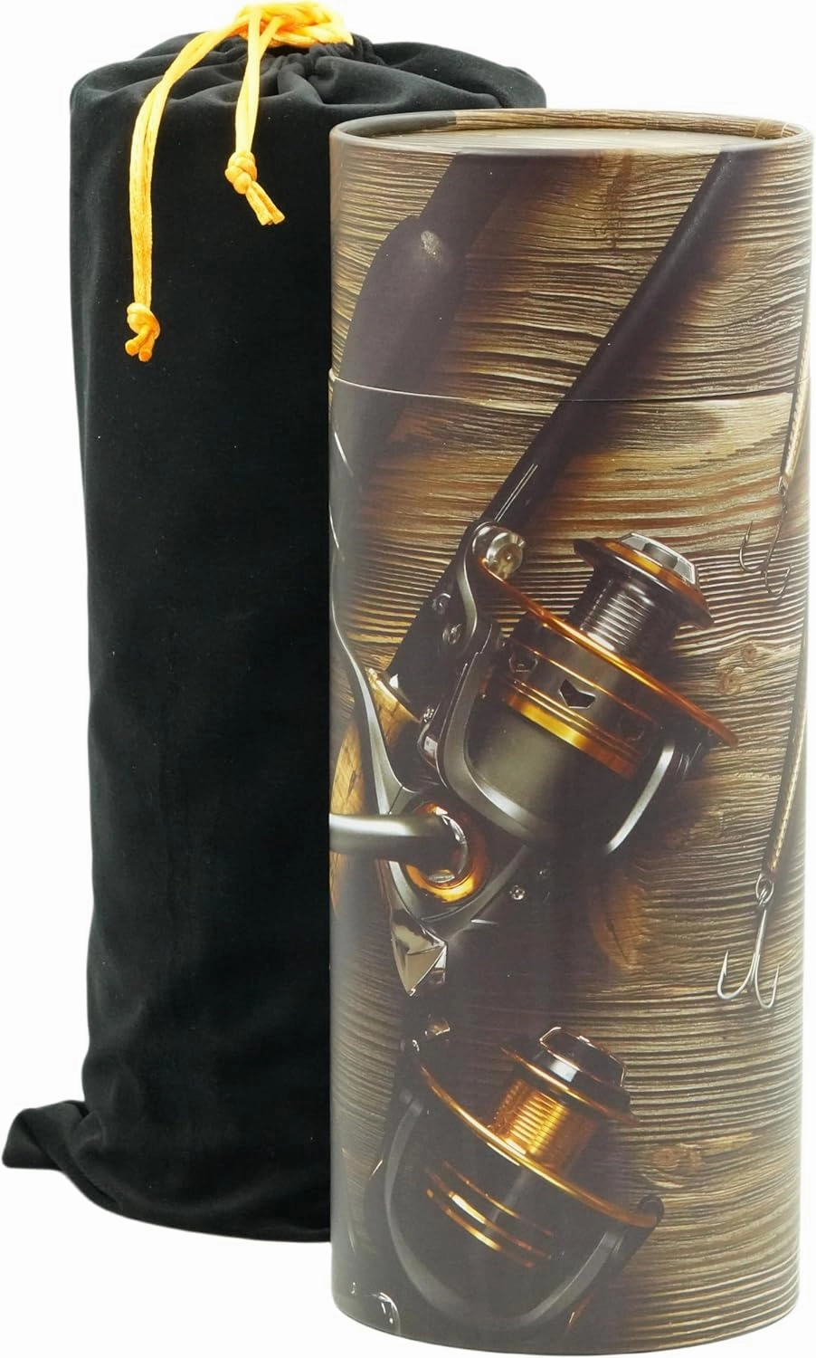 Casket Depot Gone Fishing Adult Size Memorial Collection Paper Sccattering Tube, Biodegradable Urn for Scattering Ashes, Eco Urn, Adult Size 13" Tall Holds Up 250 Cubic Inches Ashes