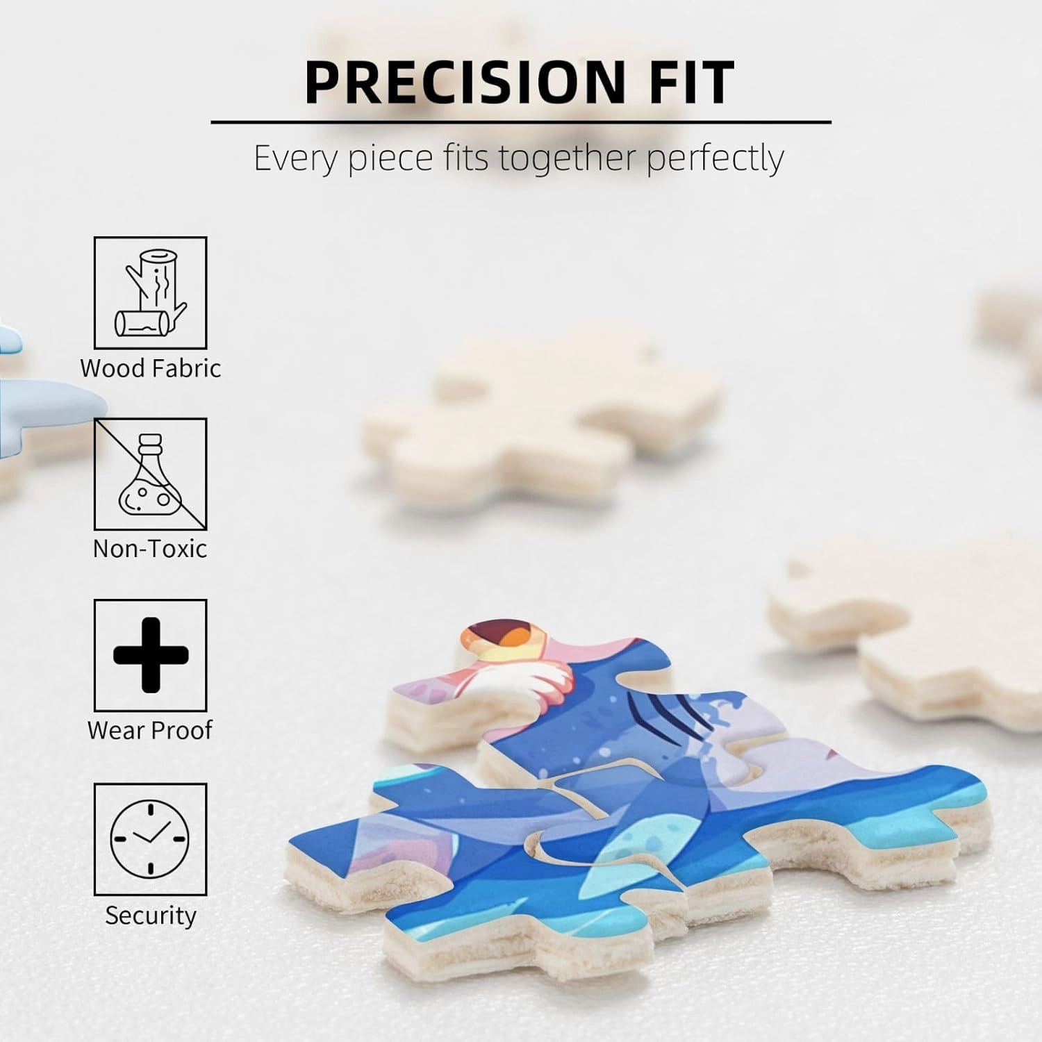 Cat Eating Fish Jigsaw Puzzle 500 Piece for Adults & Kids, Wall Hanging Puzzles Intellectual Decompressing Fun Family Game Large Puzzle Game Toys Gifts