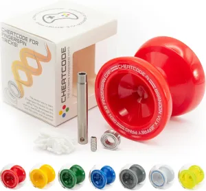 Cheatcode Yoyo by Brandon Vu | Master Fingerspin Tricks | A Responsive & Unresponsive Yo-yo for Kids, Teens & Adults | Great Yo Yo For Beginners | Extra Professional Ball Bearing Kit Included | Offset