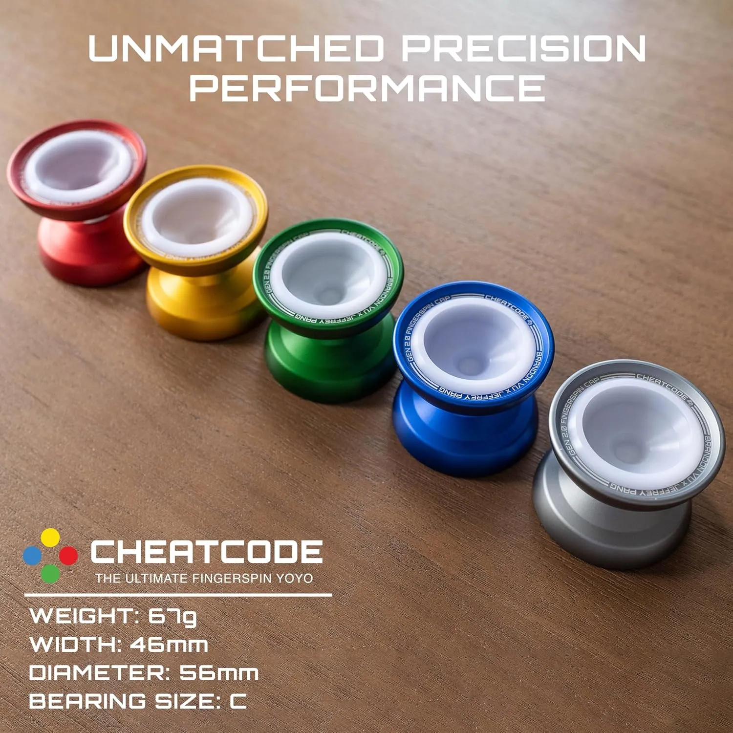 CHEATCODE Yoyo by Brandon Vu - Unresponsive for Kids, Teens, Adults - Ultimate Fingerspin Pro - Level Up Your Professional Skills & Tricks - Adults & Children's Toys by Offset Yoyo