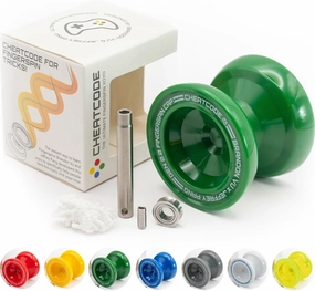 Cheatcode Yoyo by Brandon Vu | Master Fingerspin Tricks | A Responsive & Unresponsive Yo-yo for Kids, Teens & Adults | Great Yo Yo For Beginners | Extra Professional Ball Bearing Kit Included | Offset