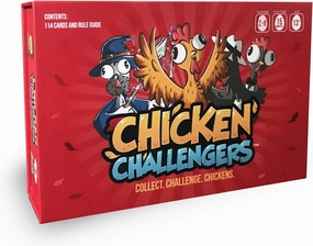 Chicken Challengers Card Game, Hilarious Games for Adults & Teens, New and Strategic Games for Adults and Family Game Night, 2-8 Players, Ages 13 , Travel-Friendly, 114 Cards