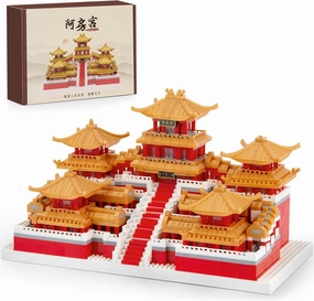 Chinese Architecture Micro Building Set, Famous Architecture of Epang Palace Model Set, Creative Collection Toys Gifts for Adults Teens Kids 12  (1896​ Pcs)
