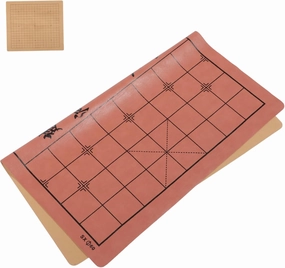 Chinese Chess Board Game Accessory Foldable Double-Sided Chessboard for Easy Carrying Lightweight Design for Casual and Travel Play