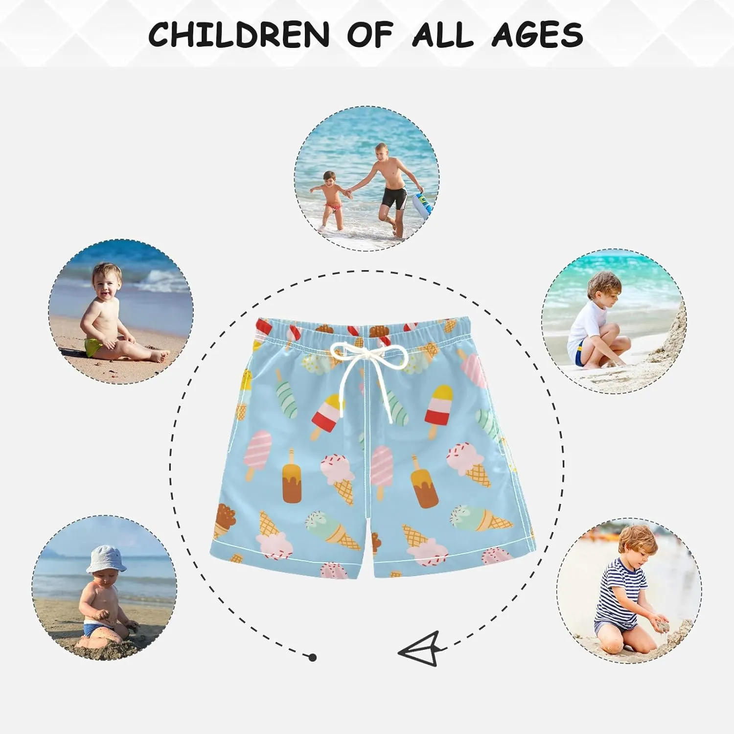 Cindly Boys Swim Trunks Quick Dry Swim Board Shorts Toddler Boy Swimsuit Swimwear