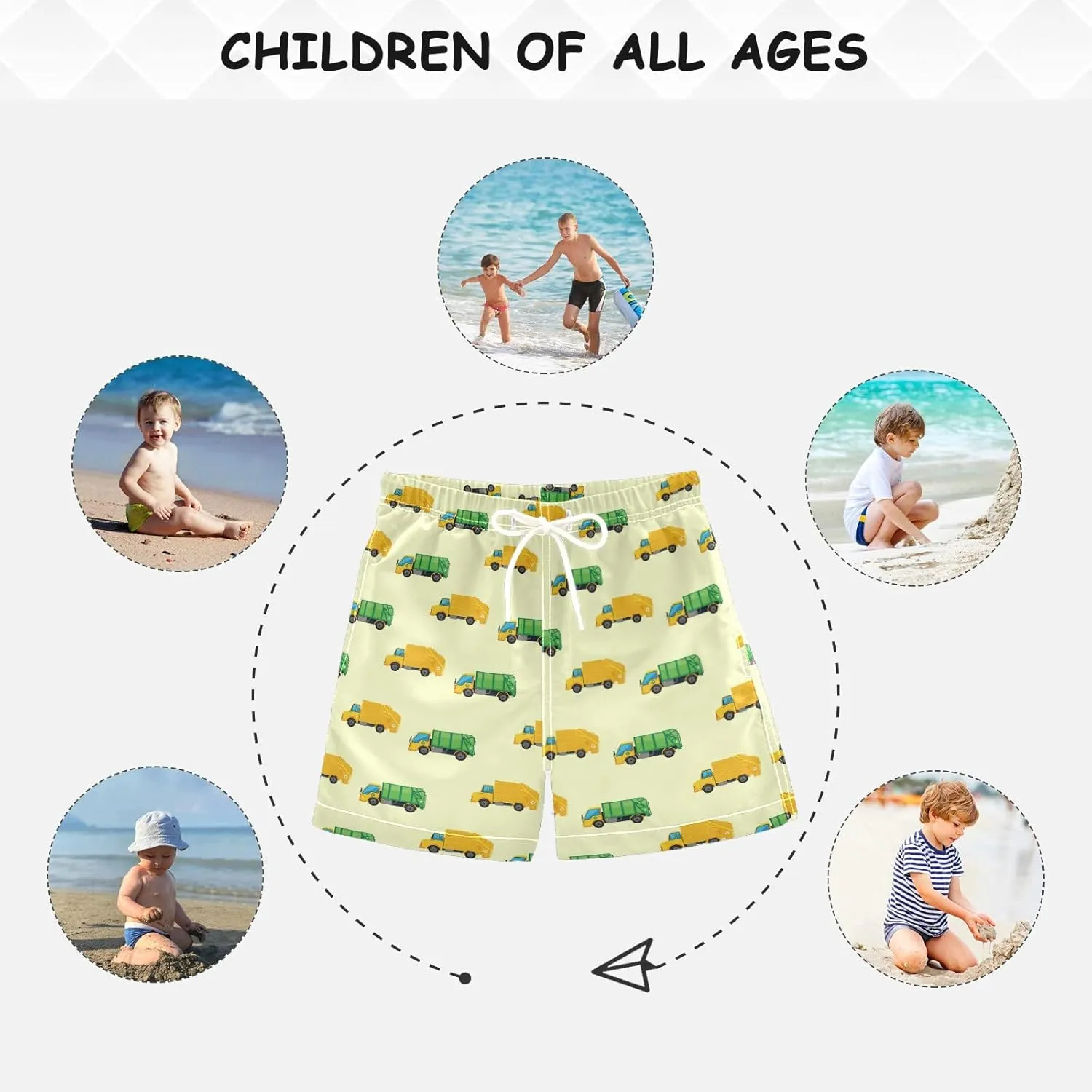 Cindly Boys Swim Trunks Quick Dry Swim Board Shorts Toddler Boy Swimsuit Swimwear