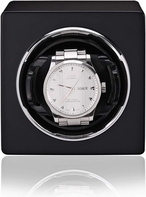 Classic Automatic Mechanical Watch Motor Shaker Red Orange Black Mini Single Watch Winding Device Watch Holder Display Jewelry Storage Box Quiet and Well Operated