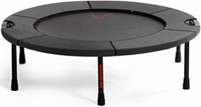Classic Rebounder by Rebound Air | Foldable Mini Fitness Trampoline for Adults & Kids | Half-Fold Design w/Heavy Duty Springs for Indoor/Outdoor Exercise | Includes Case