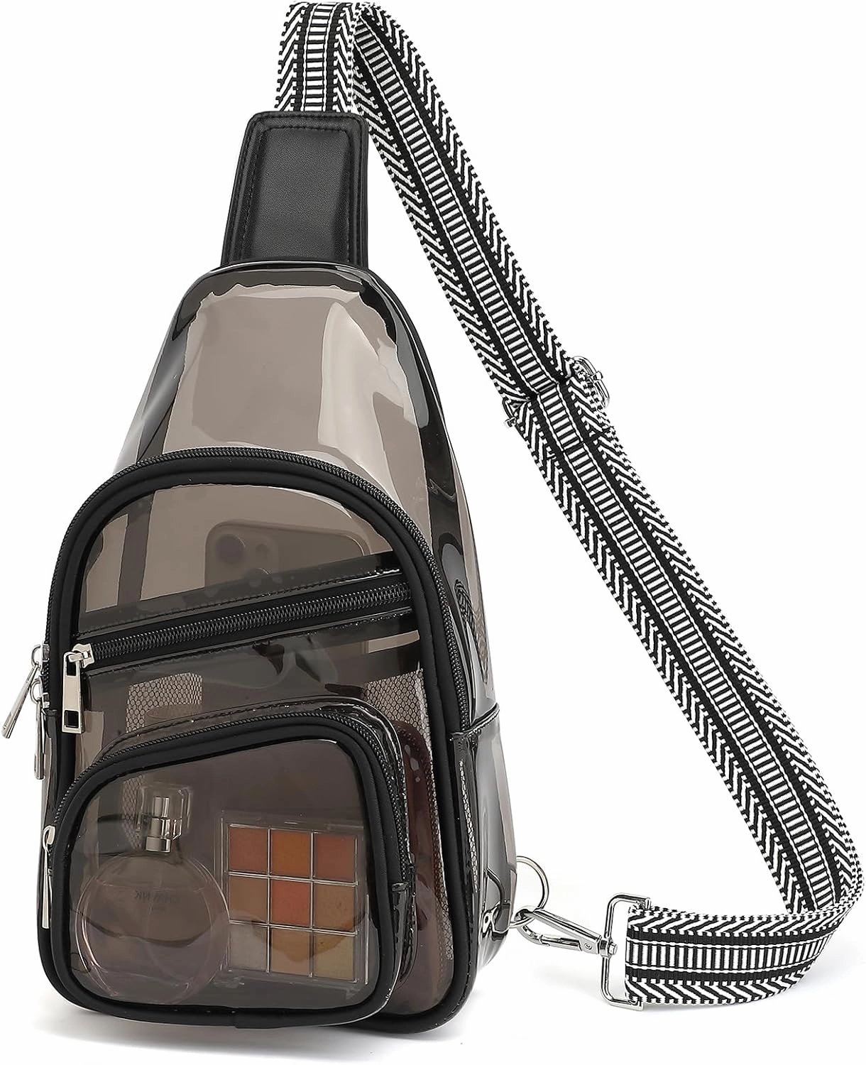 Clear Bag for Stadium Events, Clear Crossbody Concert Bag, Fanny Pack for Women Men, See Through Stadium Bags