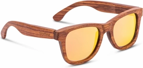 cloudfield Wood Frame Sunglasses for Men and Women with 9-Layer Polarized Lenses and Double Layer of UV Blocking Coating