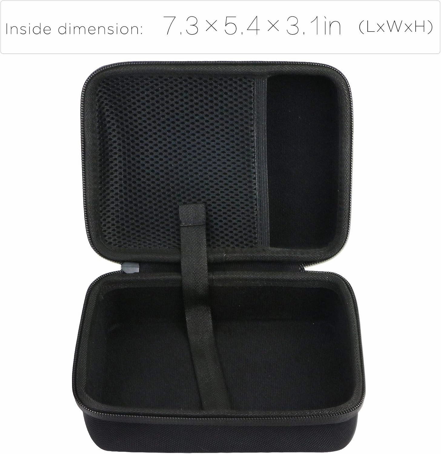 co2CREA Hard Carrying Case replacement for Zoom FOUR Bass Guitar Multi-Effects Processor Pedal (Zoom G1 B1 A1 FOUR Bass Guitar Case, Black Case)