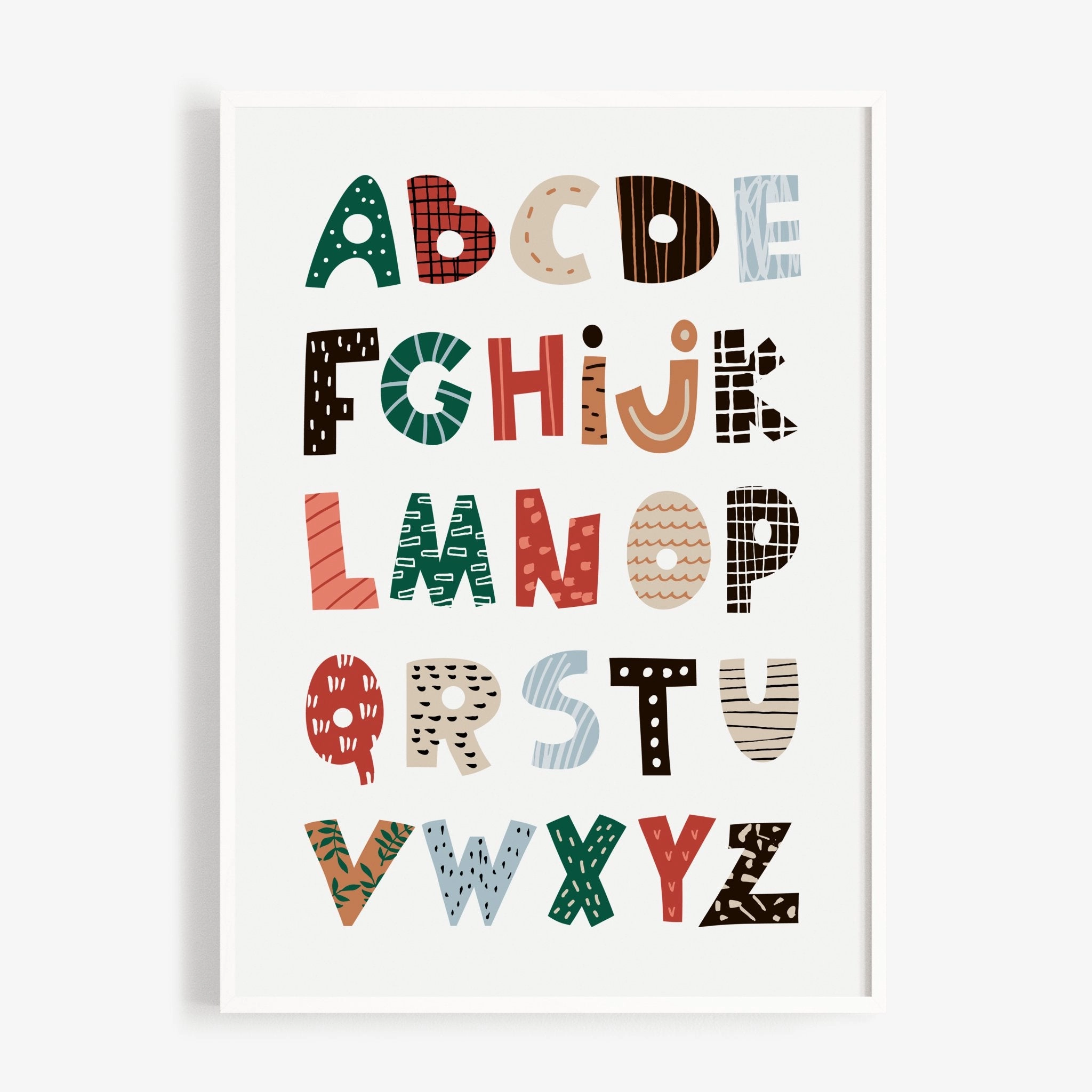 Colourful Alphabet Print