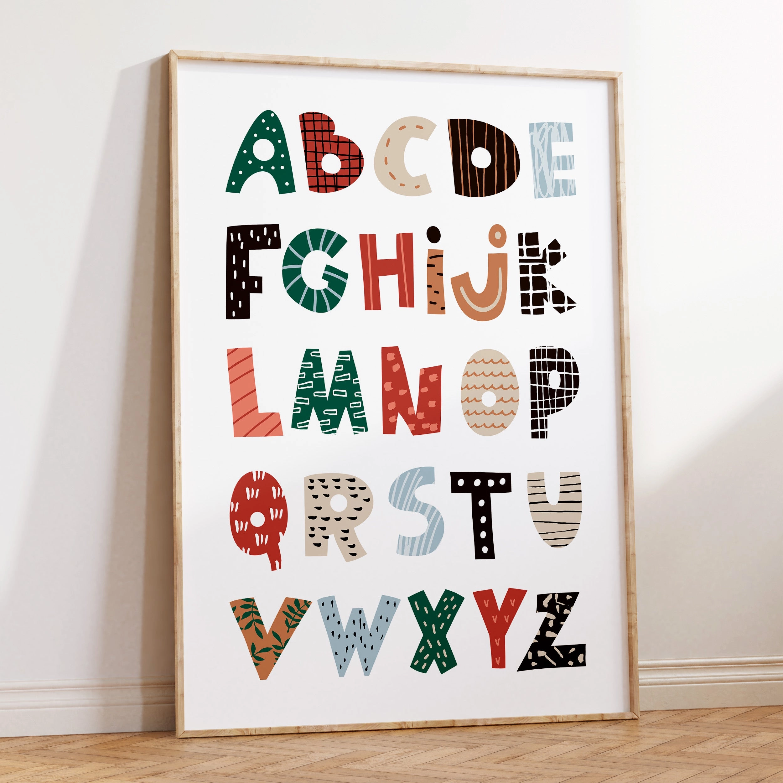 Colourful Alphabet Print