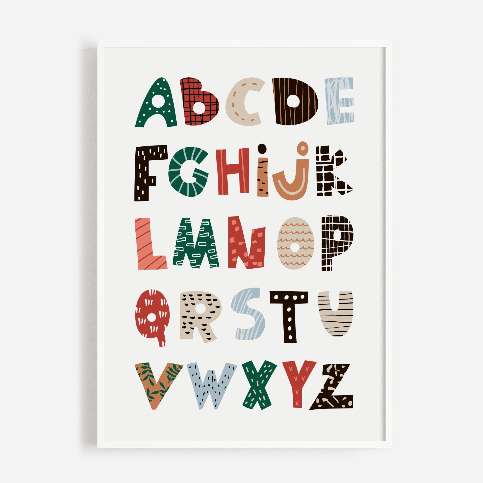 Colourful Alphabet Print
