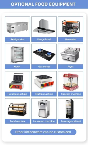 Commercial Food Truck – Mobile Kitchen for Sale | Street Food Trailer with Full Cooking Equipment